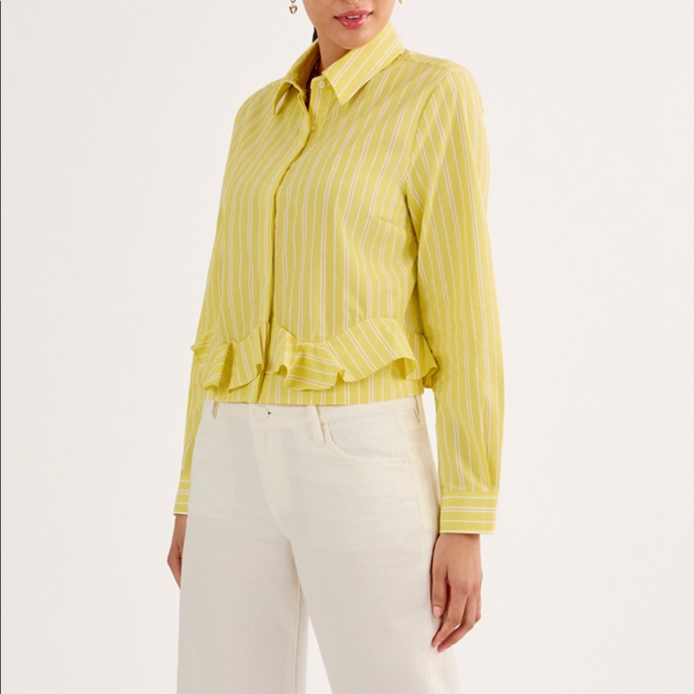 Cabi Ruffle Flirt Shirt (Spring 2025)